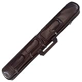 Pro Series LC4 Premium Soft Brown Leather Pool Cue Case, Brown
