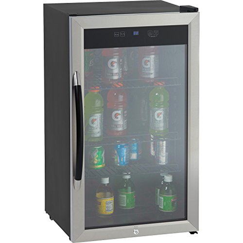 Avanti BCA306SSIS Beverage Cooler 3.1CF Glass Door BK/SR