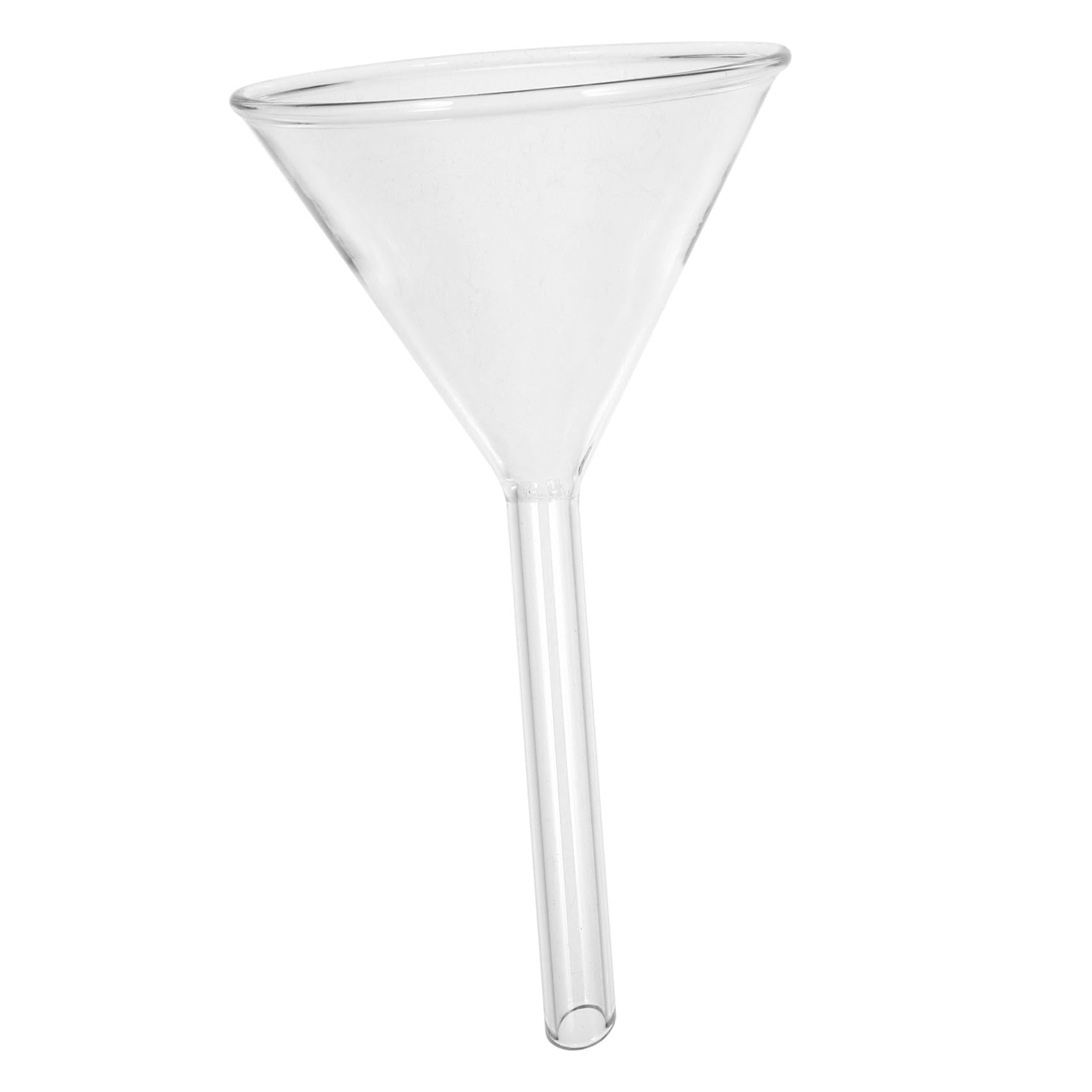 POPETPOP Entonnoir Triangulaire En Verre Borosilicaté 4.33 Pouces Pour Laboratoire Chimique Analytique Lavable Réutilisable Pour Liquides Et Solides