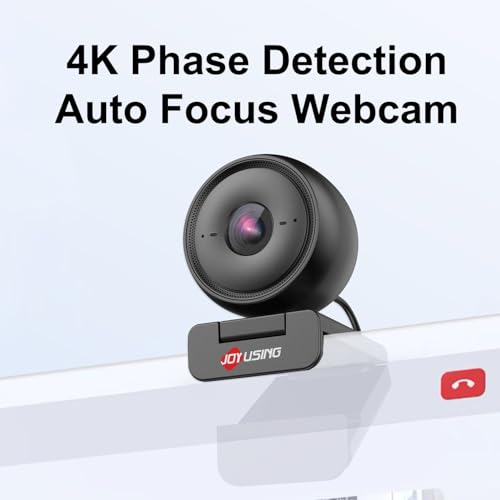 JOYUSING Flip600R 4K Webcam for PC - Ultra 4K HD Webcam with Tripod, PDAF Autofocus, Noise-Cancelling Mics, 79° FOV, Auto Light Correction, Privacy Cover, Streaming Camera for Gaming/Beauty — view 2