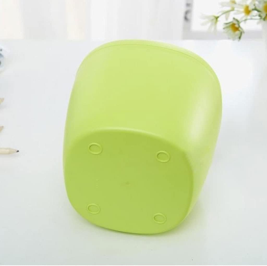 Trash Can Mini Shake Lid Trash Can Car Garbage Can Desktop Plastic Garbage Bin Suitable for Home Office Dormitory USO Interior y Exterior (Color : C)