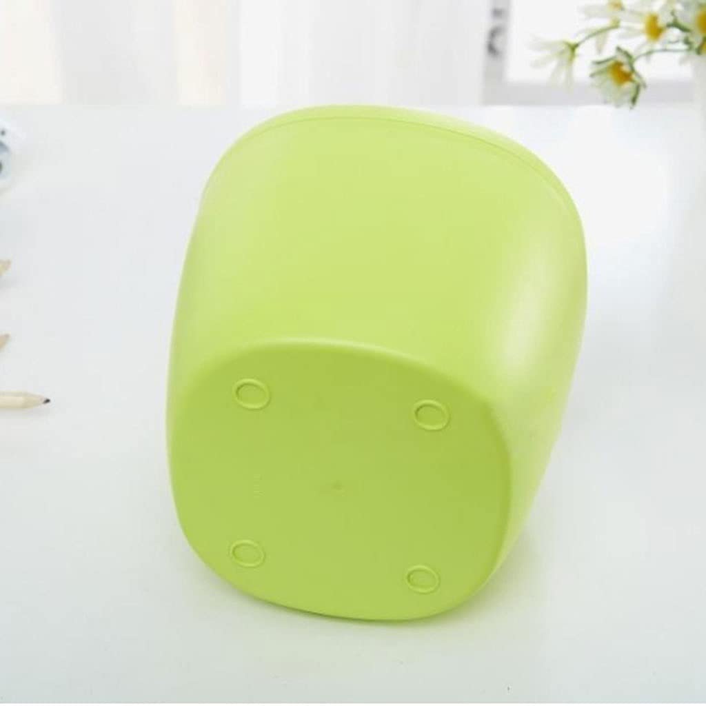 mülleimer Mini-Shake Deckel Trash Can Auto Garbage Can Desktop-Plastic Müllbehälter Geeignet für Home Office-Schlaf Indoor/Outdoor use (Color : B)