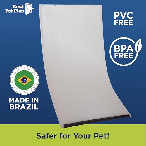 Best Pet Flap XL Ersatz-Hundetür, PVC-Klappe, passend für PetSafe PAC11-11040, Maße: 33 x 61 cm, langlebig, energieeffizient, weniger Schrumpfung, BPA-frei