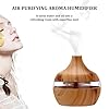 300ML USB Air Humidifier Electric Aroma Diffuser Mist Wood Grain Oil Diffuser For Car Office Home Have 7 LED Light Humidifiers #4