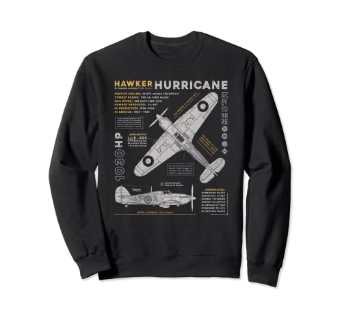 Hawker Hurricane Battle of Britain WWII RAF Fighter Plane Felpa