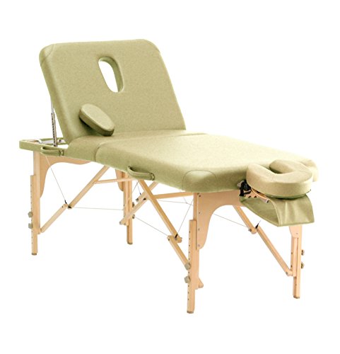 Massageliege TAOline »Salon II«, beige, mobil, höhenverstellbar, Rückenteil verstellbar, mit Gesichtsauschnitt & verstellbarer Kopfstütze, Armschlaufe & Tragetasche Cover