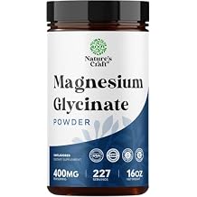 Potent Magnesium Glycinate Powder 400mg - Calm Magnesium Powder Bulk for Muscle Relax, Calm & Sleep Support for Adults - Glycinate Mag Soothe Vegan & Non-GMO Supplement - 1 Pack