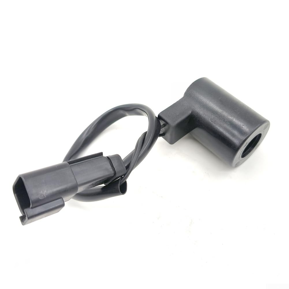 Válvula solenoide para rotación de excavadora Zax60 para bobina de bloqueo de seguridad piloto 12v carcasa de metal tamaño estándar 45mm longitud pieza de repuesto resistente para funcionamiento