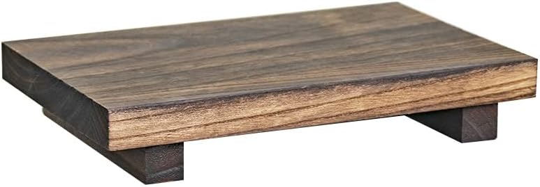 Wood Decorative Dispenser for Display,Farmhouse Bathroom Counter,Pedestal Riser Plant Stands,Rustic Kitchen Sink Organizer,Wood Riser Pedestal Holder for Home Decoration