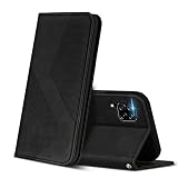 ZONNAVI Cover per Huawei P40 Lite, Flip Custodia Pelle PU con [Slot Cart] [Supporto Stand] [Magnetica], Cover a Libro Portafoglio per Huawei P40 Lite (Nero)