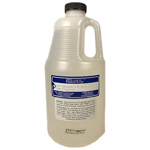 PRO Retayne Color Fixative ½ Gallon | Best Liquid Color Fixative for Dyed Cotton, Linen and Rayon Fabrics Cover