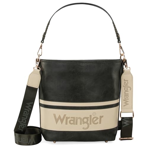 Wrangler Purse for Women Hobo Bag Western Shoulder Handbag Tote Medium with Guitar Strap Gift WG79-G918BDGN