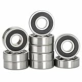 6203 2RS Double Sealed Deep Groove Ball Bearings,17mm x 40mm x 12mm,Double Rubber Sealed,Pre-Lubricated, High RPM for Electric Motors, Garden Machinery, Automotive, Industrial Application 10 Pack
