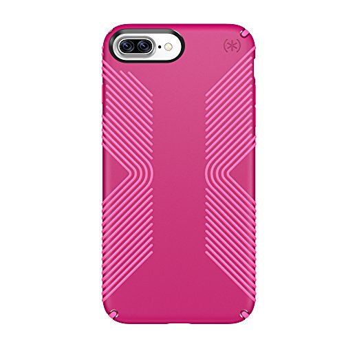 Speck Products Presidio Grip Cell Phone Case for iPhone 7 Plus, 6S Plus and 6 Plus - Lipstick Pink/Shocking Pink
