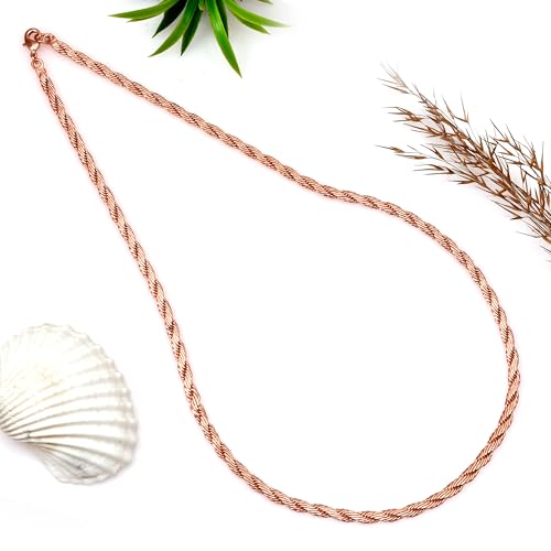 Collier en cuivre pur maillons ovales : le cadeau idéal