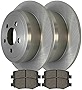 AutoShack CBO630461274CLI Rear Brake Kit Rotors and Ceramic Pads Pair of 2 Driver and Passenger Side Replacement for 2008-2012 Jeep Liberty 2007 2008 2009 2010 2011 Dodge Nitro 3.7L 4.0L V6 4WD RWD