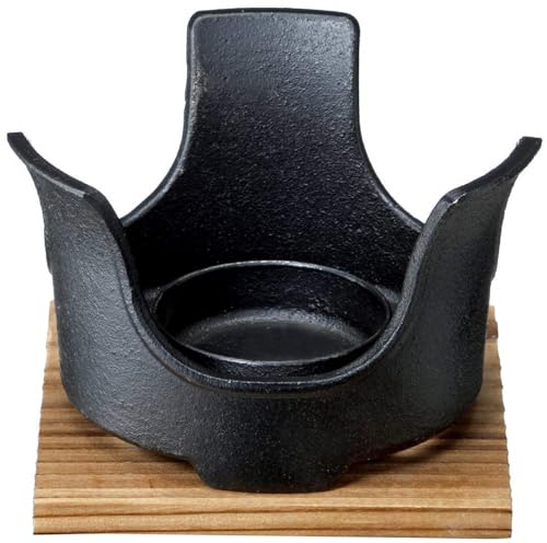 イシガキ コンロ 台付き 鉄鋳物 高さ8×幅13×奥行11cm ケース販売 18個セット（Amazon）