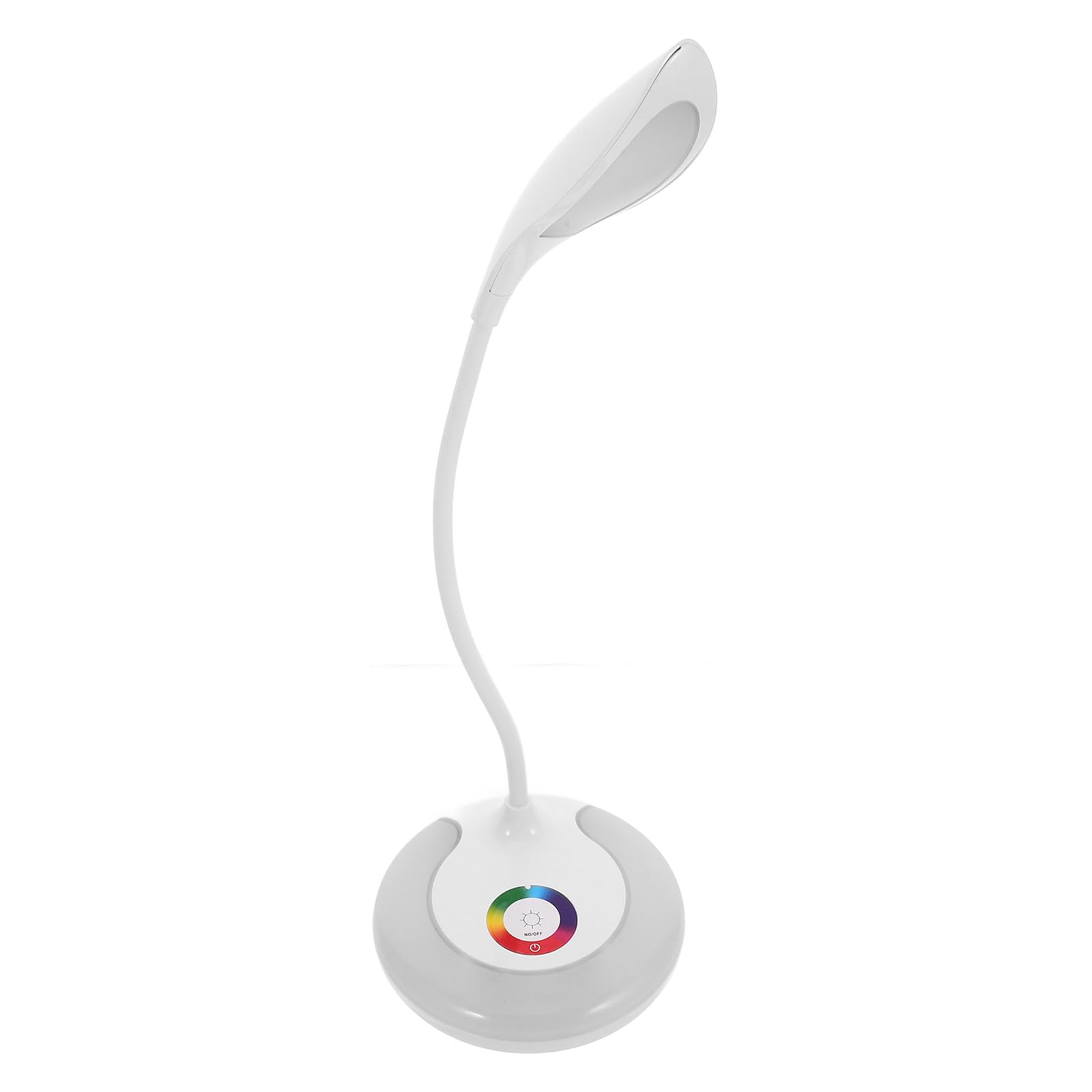DOITOOL Lampada da Scrivania Bianca con Controllo Touch e Porta USB | Regolazione Dimmerabile, Luce Rgb, Batteria 1200mah, Corpo in Abs e PC