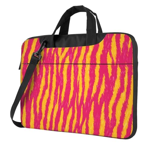 Protection PC 15.6 pouces tigre rose fluo et jaune flashy tendance