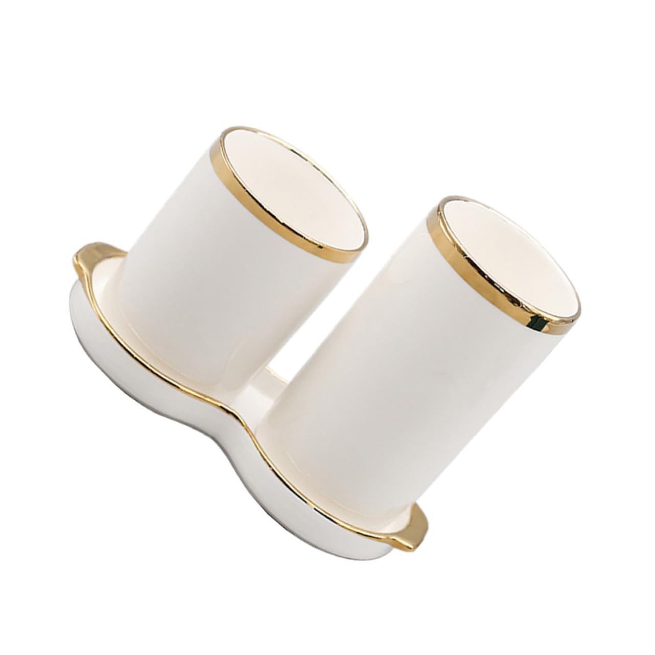 Zerodeko Scaffale Portaoggetti da Cucina in Ceramica Ripiano per Bacchette e Posate Scolapiatti per Casa Design Semplice e Pratico Bianco