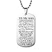 SUPRIQLO Unisex Necklace,Stainless Steel Letter Pendant Necklace Women Men Long Chain Couples Gifts Necklaces