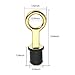 Ciweisah Boat Drain Plug O-Handle Snap Boat Plug Brass/Stainless Steel Drain Snap Plug Rubber Boat Plug (Brass-1inch-O)