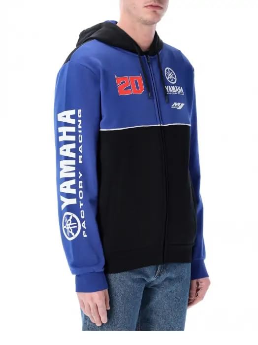 Chaqueta con capucha Yamaha Racing Fabio Quartararo FQ20 con cremallera horizontal 2