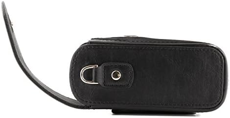 MegaGear MG700 Panasonic Lumix DC-ZS70, DC-TZ90, DMC-LX10, DMC-ZS60, DMC-TZ80, DMC-ZS100, TZ100, TZ101 Leather Camera Case with Strap - Black