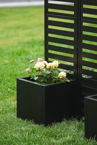 Paravent extérieur pour bloquer le vis-à-vis avec jardinières autodrainantes intégrées - 6
