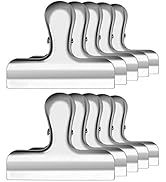 IPOW Powerful Chip Clips, Multipurpose Metal Bag Clips for Sealing Food, Paper Clamps for Home an...