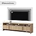 AMERLIFE 4-Piece Living Room Furniture Set, Fluted TV Stand for TVs up to 80