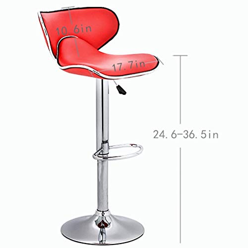 Bestoffice Counter Height Bar Stools Set Of 2 Barstool Swivel Counter Stools Height Adjustable Pu Leather Kitchen Stools With Back Dining Chairs #TOP2