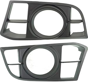 For Buick Encore Fog Light Cover 2013 14 15 2016 Driver and Passenger Side Pair/Set | Textured | DOT/SAE Compliance | GM1038172 + GM1038163 | 95470234 + 15776171