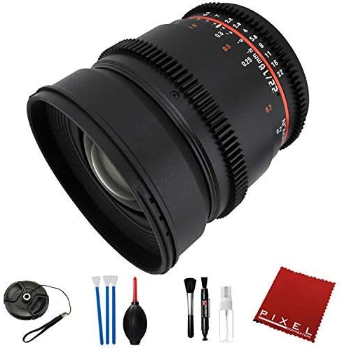 Rokinon 16mm T2.2 Cine Lens for Micro Four Thirds with Essential Accessories