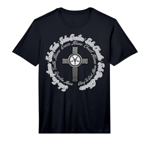 Martin Luther Reformation 5 Solas for Protestant Christian Performance T-Shirt
