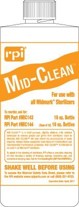 RPI MID-Clean Sterilizer Cleaner MIC143