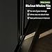 VELIMAX White Blackout Window Film, 100% Light Blocking Window Cover, Opaque Vinyl Cling, Privacy Film for Glass, Sun Blocking Films Non Adhesive, 17.7in x 78.7in