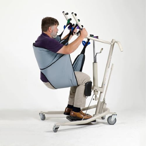 Patient Aid Sit to Stand Transport Patient Lift Sling for Safe & Secure Patient Transfers, Transfer Sling for Elderly and Disabled, Washable Polyester Fabric, Size Large, Weight Capacity 225-350 lbs - Thumbnail 3