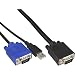 Produktbild InLine 60667D KVM Kabelsatz, USB, für 19" KVM Switch, Länge 1,8m