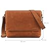 ROYALZ Sacs d'affaires Sacoche pour ordinateur portable en cuir pour hommes dames 'San Diego' Sacoche à bandoulière en cuir véritable pour ordinateur portable 15, Couleur:Texas marron #2