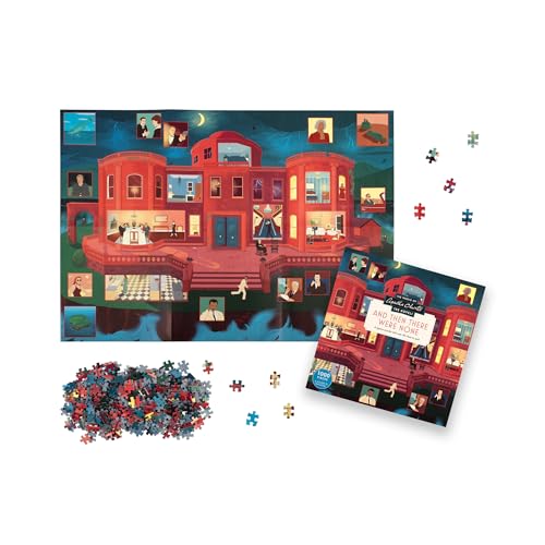 The World of Agatha Christie and Then There Were None 1000 Piece Puzzle: Illustrated by Ruby Ash - Image 8