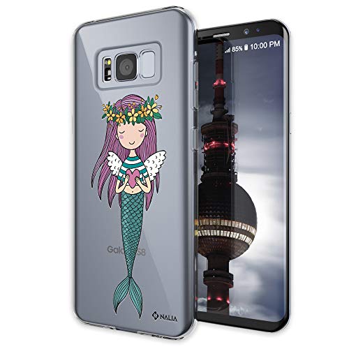 NALIA Funda Compatible con Samsung Galaxy S8, Motivo Design Movil Protectora Fina Carcasa...