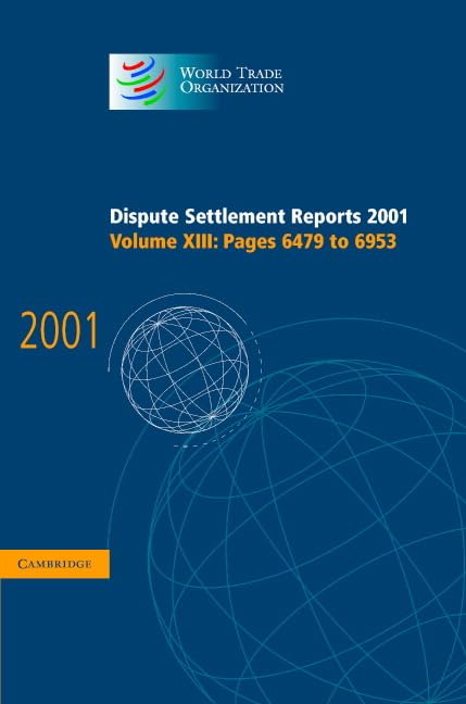 Dispute Settlement Reports 2001: Pages 6479-6953