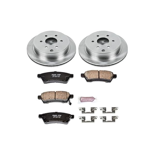 PowerStop Rear Brake Kit for Nissan Frontier 2005-24 |Xterra 2005-15 |Suzuki Equator 2009-12 - Z17 Ceramic Brake Pads & Disc Rotors Replacement, KOE4621 by PowerStop - Image 2