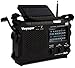 Kaito KA500L 4-Way Powered Emergency AM/FM/SW NOAA Weather Alert Radio with Solar, Dynamo Crank, Flashlight and Reading Lamp, Black