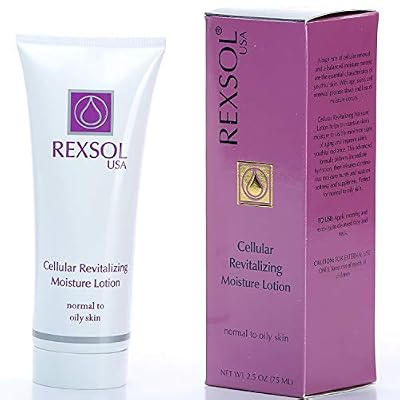 REXSOL Cellular Revitalizing Moisture Lotion Normal to Oily Skin | With Aloe Vera Gel, Chamomile Extract & Calendula Officinalis Extract | Helps to maintain signs of aging. (75 ml / 2.5 fl oz)