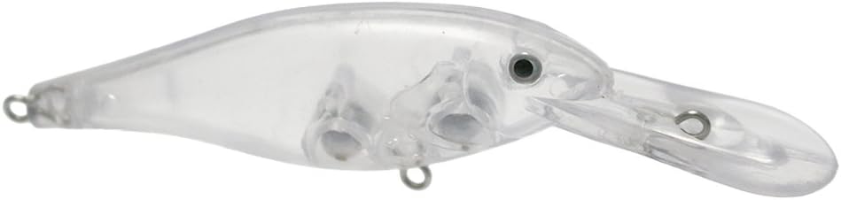 Shelt's 25 Pcs Unpainted Fishing Medium Diving Shad Minnow Lure Hard Baits Body