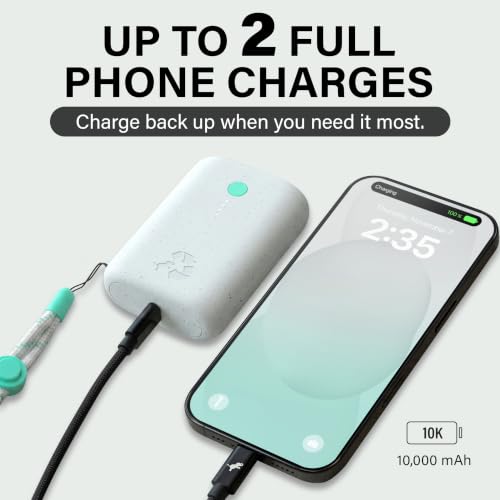 Image of Nimble Champ Portable Charger, 10000mAh Power Bank Fast Charging, 20W Dual USB-C Battery Pack with Cable, Travel Essential Power Bank for iPhone Galaxy Tablet iPad MacBook