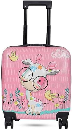 Trolley Luggage Bag for Girls Kids Children Trolley Bag Lightweight Waterproof Suitcase Luggage Bag Compact 360 Wheel Cabin 1(Cutie Cat 5)