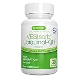 Igennus VESIsorb Ubiquinolo 100mg Kaneka, Ubichinolo Integratore Coenzima Q10 Idrosolubile ad Azione Rapida, Biodisponibilità 600% Alto Assorbimento, Maggiore Energia e Salute del Cuore, 30 Capsule